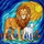 Symbolic Lion Lamb Tiffany Glass Mosaic Sunburst Sky Floral Stained Glass Style Stained Glass Suncatcher - 5