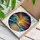 Tiffany Stained Glass Sunset Ocean Waves Beach Shoreline - Radiant Jewel Tones Stained Glass Suncatcher - 3