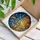 Blue Bird Bell Flower Tiffany Style Stained Glass Sunset Night Sky Mosaic Art Stained Glass Suncatcher - 3