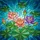 Three Lotus Flowers Lily Pads Pond Water Tiffany Stained Glass Mosaic Art Intricate Jewel Tones Stained Glass Suncatcher - 5