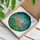 Three Lotus Flowers Lily Pads Pond Water Tiffany Stained Glass Mosaic Art Intricate Jewel Tones Stained Glass Suncatcher - 3