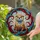 Tiffany Style Stained Glass Otter - Intricate Jewel Tone Water Currents & Abstract Swirls Stained Glass Suncatcher - 1