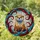 Tiffany Style Stained Glass Otter - Intricate Jewel Tone Water Currents & Abstract Swirls Stained Glass Suncatcher - 2