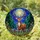 Majestic Stag Full Moon Evergreen Trees - Tiffany Style Jewel Tone Stained Glass Mosaic Stained Glass Suncatcher - 2