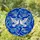 Star of David Doves Stained Glass Art, Blue & White Tiffany Style Intricate Mosaic Patterns Stained Glass Suncatcher - 2