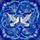 Star of David Doves Stained Glass Art, Blue & White Tiffany Style Intricate Mosaic Patterns Stained Glass Suncatcher - 5