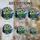 Sunflowers Starry Night Stained Glass Daisies - Tiffany Style Jewel Tone Mosaic Art Stained Glass Suncatcher - 4