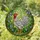 Magnificent Rooster Stained Glass Art - Tiffany Style Purple Bell Flowers & Green Foliage Stained Glass Suncatcher - 2