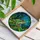 Red-Eyed Tree Frog Stained Glass Tiffany Style - Jungle Leaves Blue Teal Jewel Tones Stained Glass Suncatcher - 3