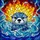 Baby Sea Otter Pup Stained Glass Mosaic Art - Intricate Tiffany Style Jewel Tone Sea Life Stained Glass Suncatcher - 5