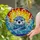 Baby Sea Otter Pup Stained Glass Mosaic Art - Intricate Tiffany Style Jewel Tone Sea Life Stained Glass Suncatcher - 1