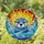 Baby Sea Otter Pup Stained Glass Mosaic Art - Intricate Tiffany Style Jewel Tone Sea Life Stained Glass Suncatcher - 2