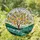 Intricate Peach Tree Blossom Stained Glass Tiffany Rolling Hills Landscape Stained Glass Suncatcher - 2