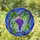 Stained Glass Grapes Tiffany Art - Purple Grape Leaves Blue Mosaic Fruit Design Stained Glass Suncatcher - 2