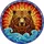 Grizzly Bear Head Stained Glass Art - Tiffany Style Sunburst Mosaic Home Window Decor Stained Glass Suncatcher - 5