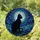 Black Cat Luminous Eyes Full Moon Stained Glass Tiffany Style Night Sky Window Decor Stained Glass Suncatcher - 2