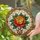 Detailed Stained Glass Blooming Rose Tiffany Style Mosaic Window Art Decor Gift Stained Glass Suncatcher - 1