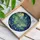 Intricate Luna Moth Crescent Moon Lotus Flowers Tiffany Stained Glass Starry Night Mosaic Stained Glass Suncatcher - 3