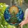 Christmas Tree Radiant Sunburst Stained Glass Colorful Ornaments Tiffany Style Holiday Gift Stained Glass Suncatcher - 1