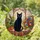 Black Cat Potted Plants Flowers Stained Glass Window Bookshelf Tiffany Jewel Tone Stained Glass Suncatcher - 2