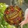Hot Dog Stained Glass Art with Mustard Pickles Tomato Onion - Tiffany Style Foodie Gift Stained Glass Suncatcher - 1