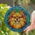 Smiling Pomeranian Dog Stained Glass Jewel Tone Art - Colorful Intricate Pet Lover Gift Stained Glass Suncatcher - 1