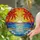 Radiant Sunrise Sunset Palm Trees Ocean Waves Stained Glass Mosaic Tropical Art Stained Glass Suncatcher - 1