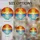Radiant Sunrise Sunset Palm Trees Ocean Waves Stained Glass Mosaic Tropical Art Stained Glass Suncatcher - 4