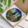 Camping Teepee Campfire River Pine Trees Moon Wildflowers - Tiffany Stained Glass Art Stained Glass Suncatcher - 3