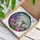Ruby-Throated Hummingbird Pink Hydrangea Purple Lilac Tiffany Stained Glass Mosaic Panel Stained Glass Suncatcher - 3