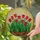Red Tulips Tiffany Glass Mosaic - Sunlit Garden Floral Decor with Jewel Tones Stained Glass Suncatcher - 1