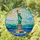 Stained Glass Statue of Liberty Artwork with Glowing Torch - Tiffany Mosaic Art Stained Glass Suncatcher - 2