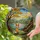 Corgi Dog Stained Glass Autumn Leaves Landscape - Hills Mountains Water Sky Mosaic Stained Glass Suncatcher - 1