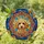 Fluffy Apricot Poodle Headshot Stained Glass Art - Intricate Mosaic Tiffany Style Window Art Stained Glass Suncatcher - 2