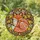 Tiffany Stained Glass Fox Folk Art Floral Botanical Pattern Intricate Jewel Tones Art Stained Glass Suncatcher - 2
