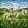 Dandelion Puffball Seeds, Green Leaves, Rolling Hills, Blue Sky - Tiffany Glass Decor Stained Glass Suncatcher - 5