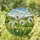 Dandelion Puffball Seeds, Green Leaves, Rolling Hills, Blue Sky - Tiffany Glass Decor Stained Glass Suncatcher - 2