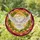 Majestic White Dove Tiffany Stained Glass - Leaf Garland Mosaic Sunset Sky Translucent Stained Glass Suncatcher - 2