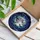 Full Moon Black Bat Stained Glass Night Sky Mosaic - Glowing Tiffany Window Decor Stained Glass Suncatcher - 3