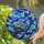 Stained Glass Bird on Branch Night Sky Moon Art with Leaves - Tiffany Style Home Decor Stained Glass Suncatcher - 1