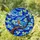 Stained Glass Bird on Branch Night Sky Moon Art with Leaves - Tiffany Style Home Decor Stained Glass Suncatcher - 2