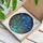 Tropical Fish Angelfish Butterfly Stained Glass Coral Reef Water Mosaic Ocean Scene Stained Glass Suncatcher - 3