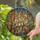 Three Blue Cap Birds Tiffany Stained Glass Mosaic Autumn Leaves Tree Branch Window Art Stained Glass Suncatcher - 1