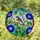 Vibrant Stained Glass Robin Bird Morning Glory Flowers - Jewel Tone Window Decor Stained Glass Suncatcher - 2