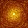 Tiffany Style Stained Glass Golden Sun Orb - Highly Detailed Amber Russet Mosaic Spiral Art Stained Glass Suncatcher - 5