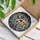 Hummingbird Trumpet Morning Glory Foxglove Flower Garden High Contrast Mosaic Stained Glass Suncatcher - 3
