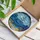 Blue Sailboat Ocean Waves Colorful Fish Shells Coral Faceted Jewels Bubbles Stained Glass Suncatcher - 3