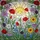 Vibrant Tiffany Stained Glass Wildflower Meadow - Poppies, Sunflowers, Bluebells & Berries Stained Glass Suncatcher - 5