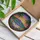 Snow-Capped Mountain Lake Reflection, Tropical Trees Flowers Sunset Sky, Stained Glass Art Stained Glass Suncatcher - 3