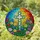 Highly Detailed Christian Cross Stained Glass Flowers Vines - Jewel Tone Sunset Sky Garden Art Stained Glass Suncatcher - 2